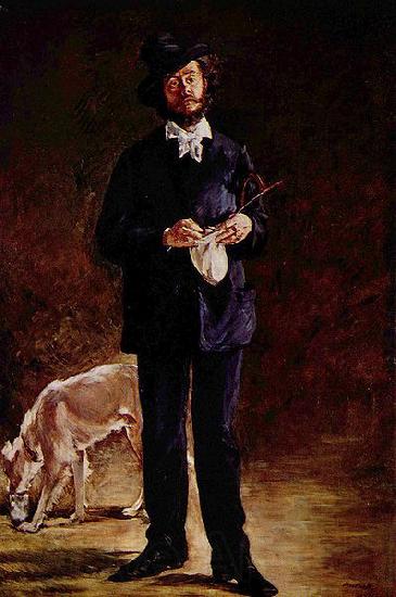 Edouard Manet Portrat des Gilbert-Marcellin Desboutin Spain oil painting art